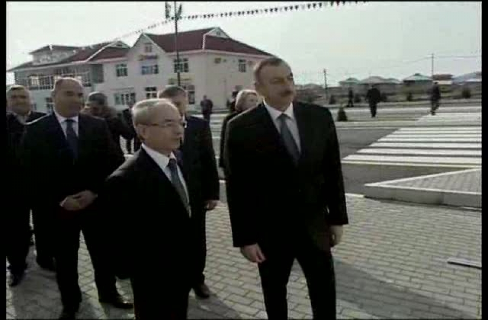 President Ilham Aliyev inaugurates administrative building of Oguz Region Court