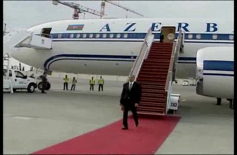 President Ilham Aliyev ends north-west regional tour