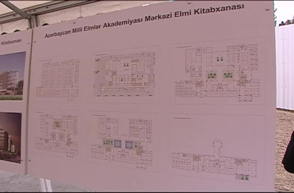 President Ilham Aliyev breaks ground for Central Scientific Library of Azerbaijan National Academy of Sciences