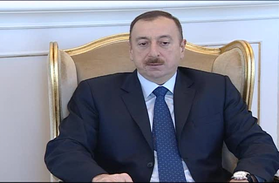 President Ilham Aliyev receives credentials from Croatian ambassador