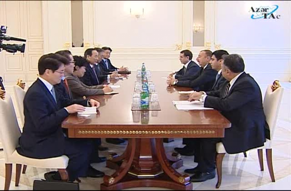 Azerbaijan`s President receives speaker of South Korean National Assembly