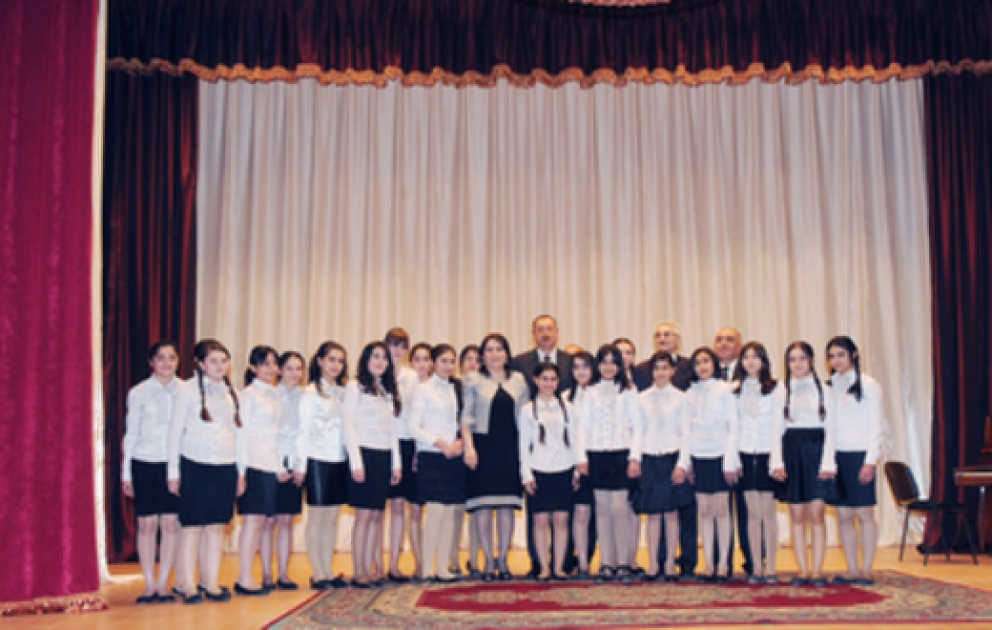 President Ilham Aliyev inaugurates Goranboy Culture House after overhaul