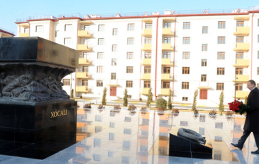 President Ilham Aliyev inaugurates IDP quarter in Goranboy