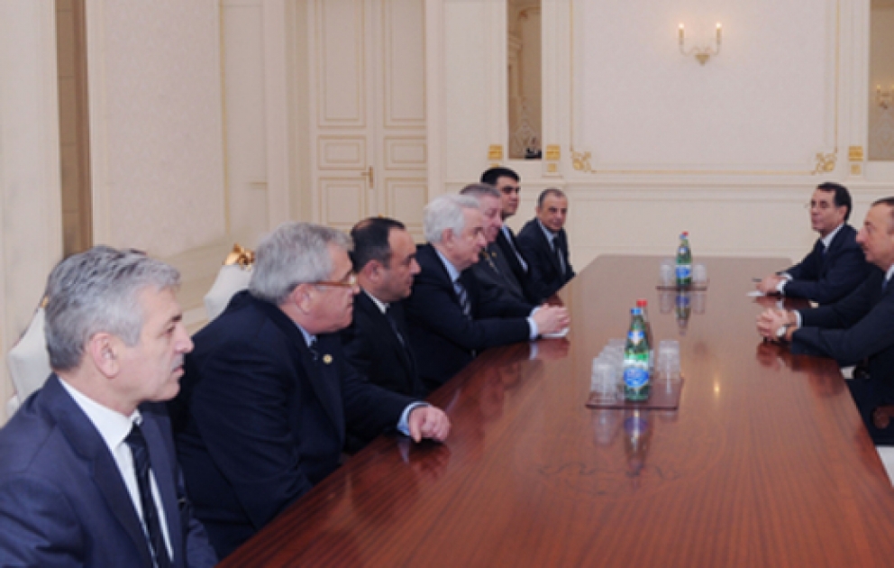 Azerbaijan`s President receives Georgian delegation led by deputy chairman of parliament