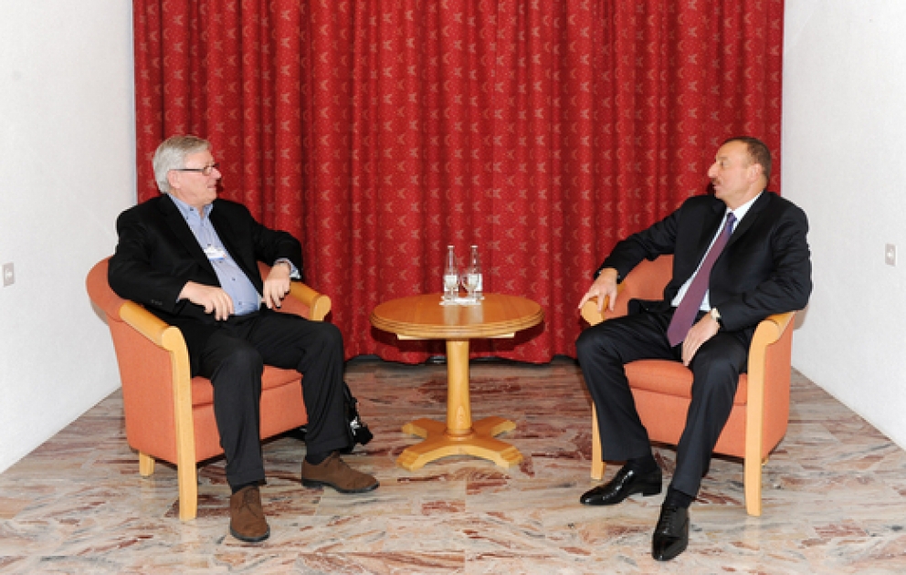 President Ilham Aliyev meets Holcim CEO