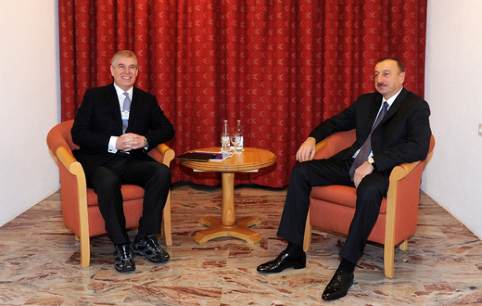 Azerbaijani President meets Prince Andrew, Duke of York of Great Britain