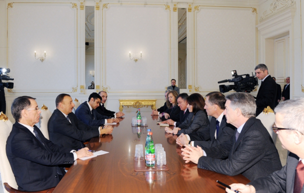 Azerbaijan`s President receives deputy chairperson of France-Caucasus friendship group, senator Nathalie Goulet and her accompanying delegation