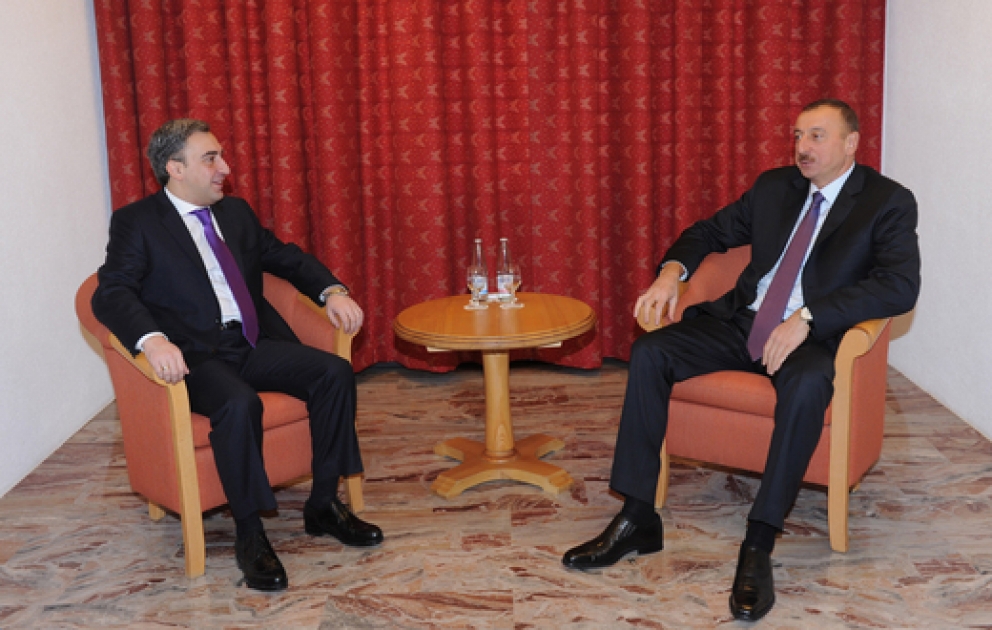 President Ilham Aliyev meets Georgian Prime Minister Nika Gilauri