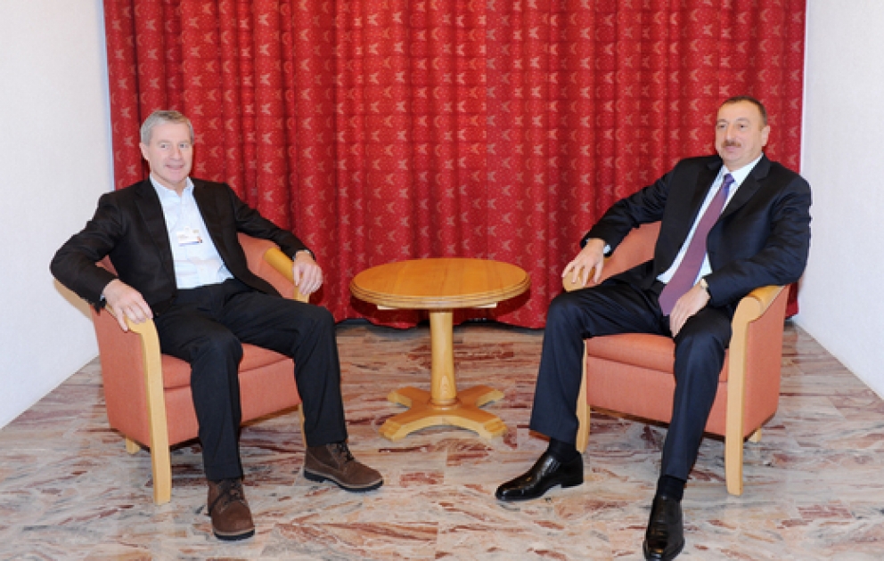 Azerbaijani President meets Deutsche Bank`s CEO for Central and Eastern Europe and Member of Management Board