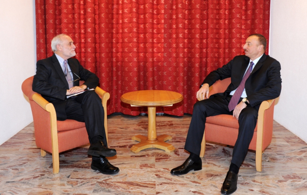 President Ilham Aliyev meets President of International Committee of Red Cross Jakob Kellenberger