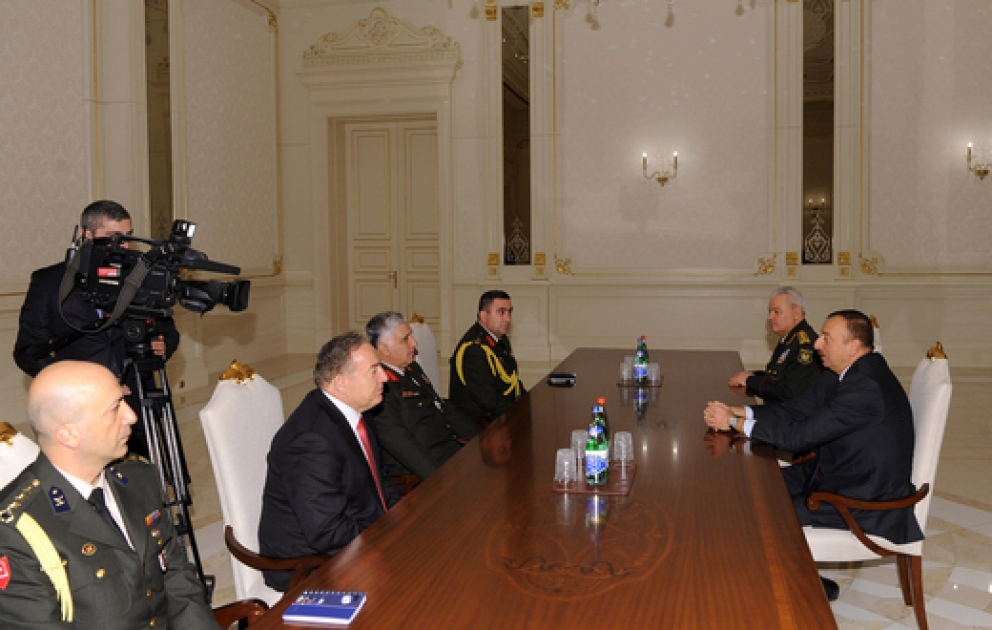 Azerbaijani President receives Chief of General Staff of Turkish Armed Forces