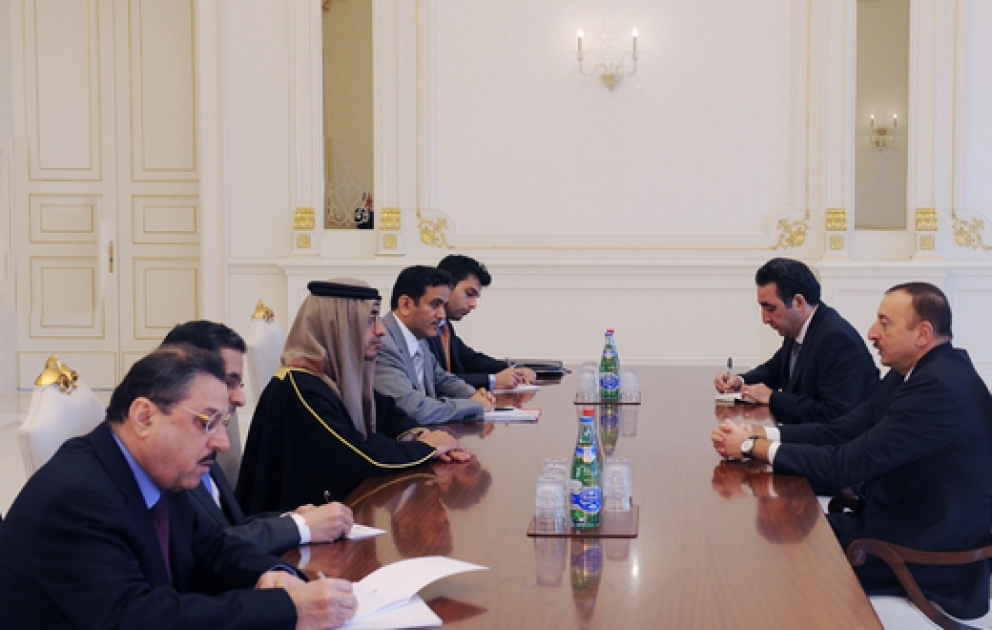 President Ilham Aliyev receives UAE Foreign Minister