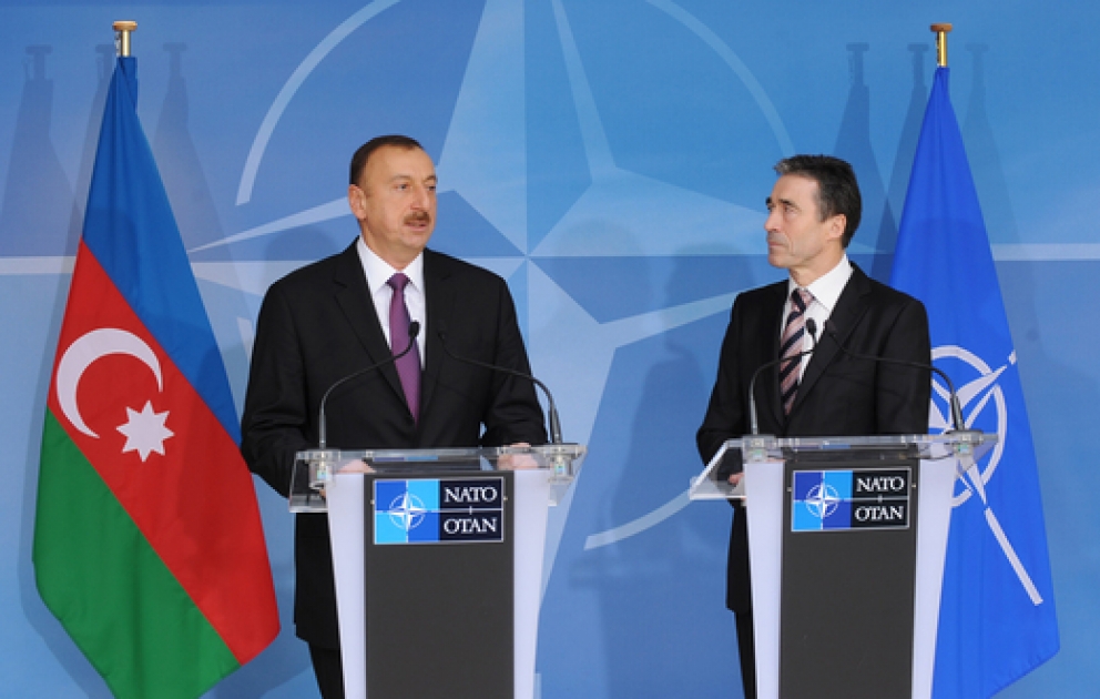 Azerbaijani President, NATO Secretary General make joint press statements