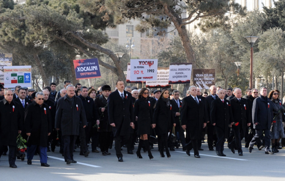 Nationwide march held in Baku on the occasion of 20th anniversary of Khojaly genocide