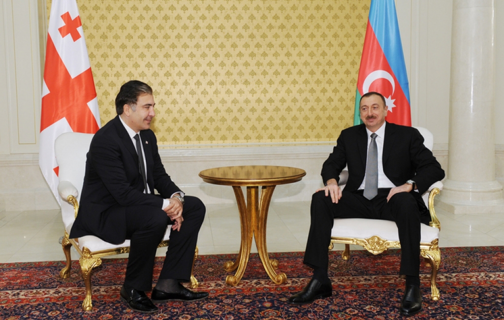 Azerbaijani, Georgian presidents meet one-on-one