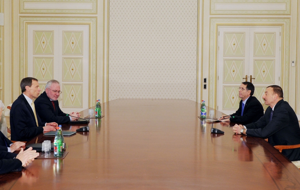 Azerbaijan`s President receives OSCE Minsk group co-chairs and personal representative of OSCE Chairman-in-Office