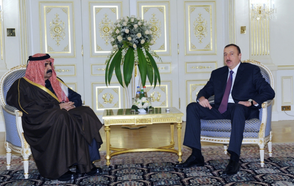 President of Azerbaijan Ilham Aliyev meets Emir of Qatar