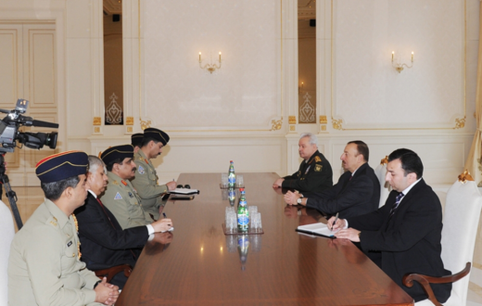 President Ilham Aliyev receives chairman of Pakistan`s Joint Chiefs of Staff Committee