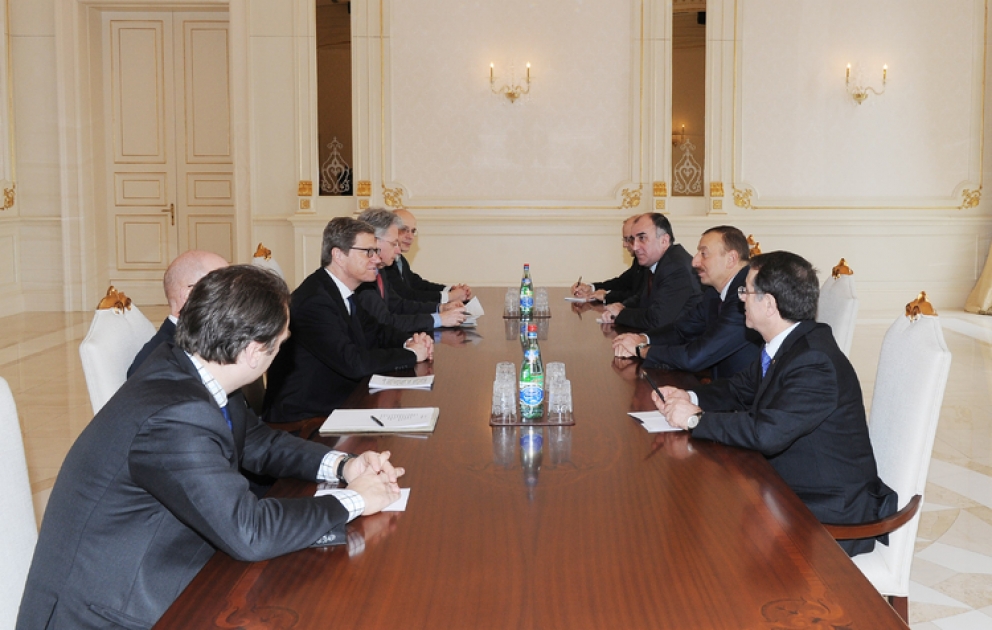 President of Azerbaijan receives foreign minister of Germany