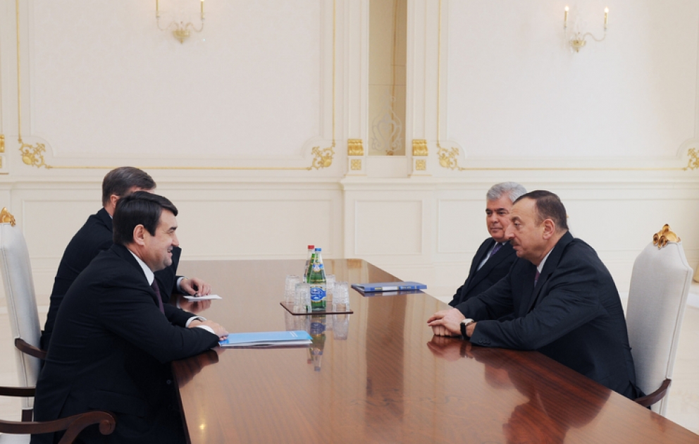 Azerbaijan`s President receives Transport Minister of Russia