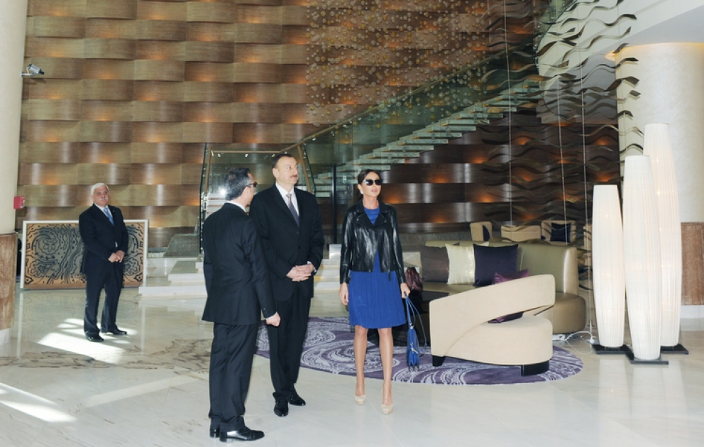 President Ilham Aliyev attends opening of JW Marriott Absheron hotel in Baku