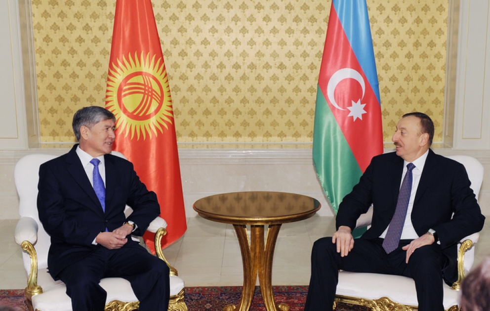 Presidents of Azerbaijan and Kyrgyzstan meet one-on-one