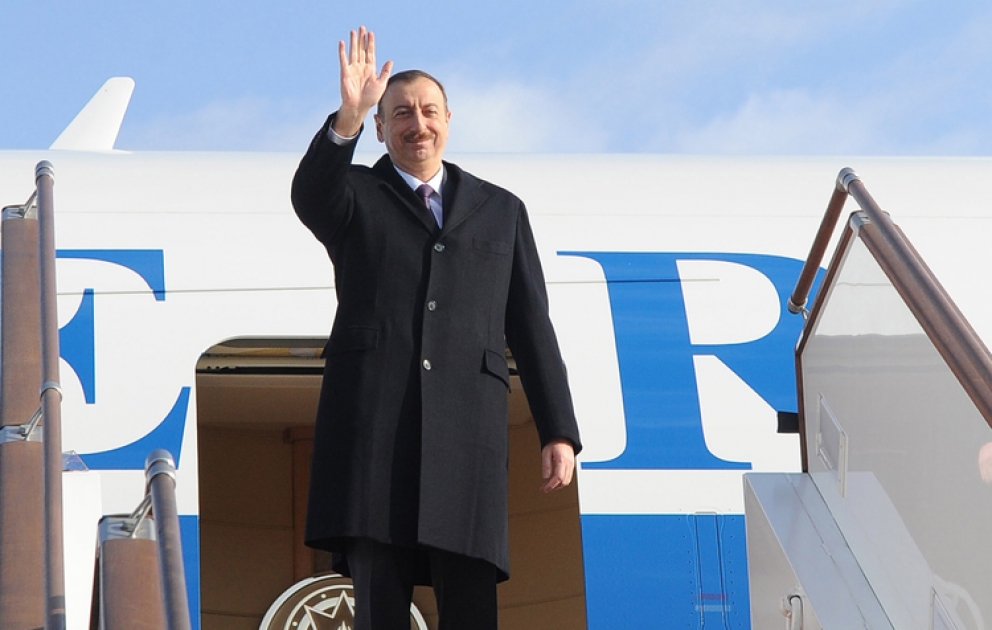 Azerbaijani President heads to Korea for working visit