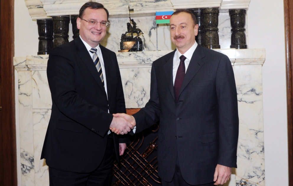 Azerbaijani President meets Czech Premier in Prague