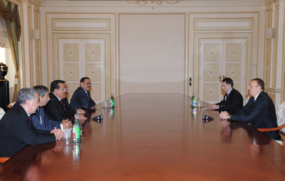 Azerbaijani President receives first deputy chairman of Jordan`s Upper House of Parliament