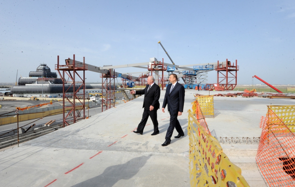 Azerbaijan`s President inaugurates new runway at Heydar Aliyev International Airport