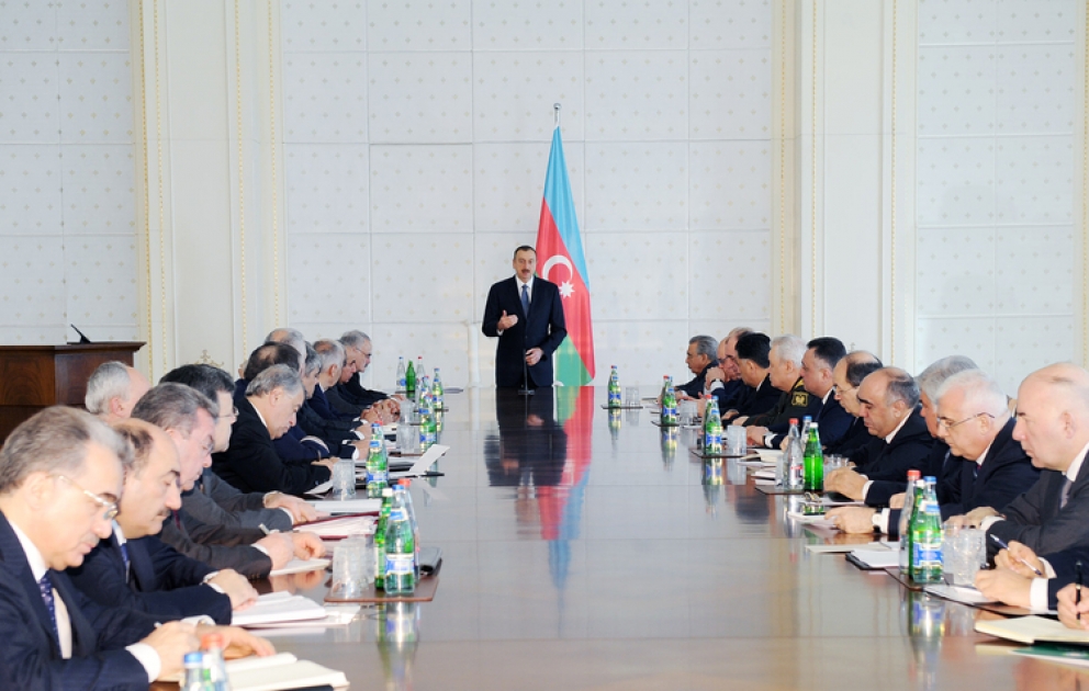 President of Azerbaijan chairs Cabinet’s meeting on outcomes of socio-economic development in first quarter 2012 and forthcoming duties