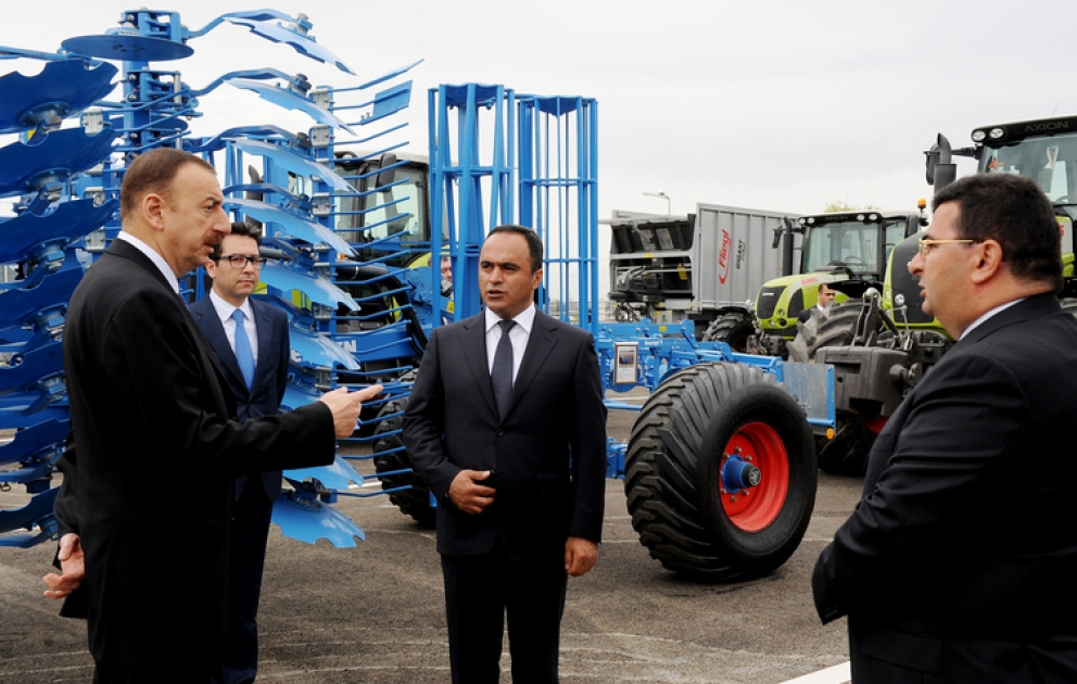 President Ilham Aliyev inaugurates Agstafa Agro-service LLC