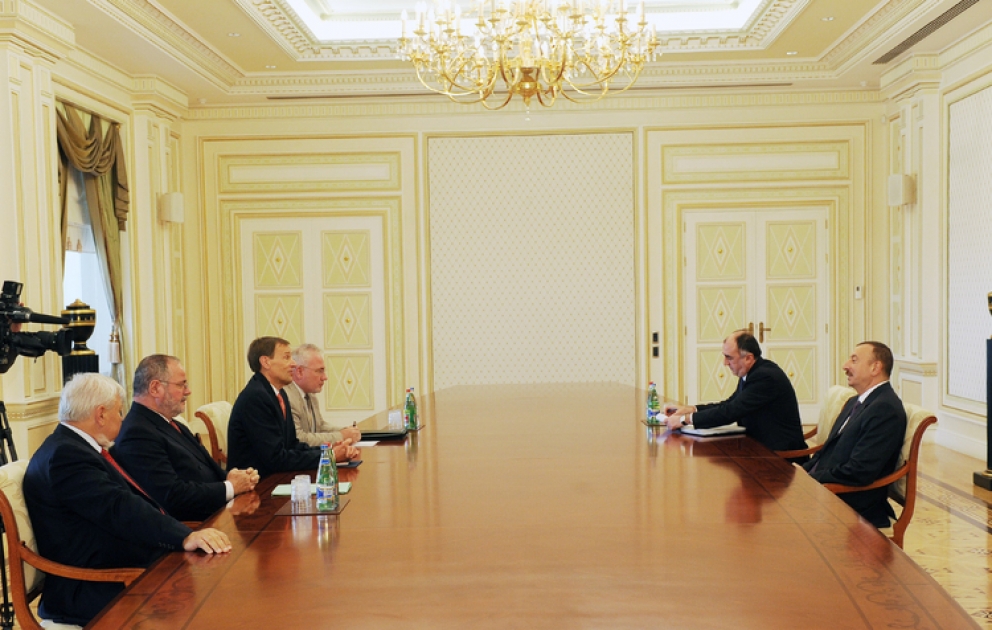 Le président azerbaïdjanais Ilham Aliyev a reçu les coprésidents du Groupe de Minsk et le représentant spécial du Président en exercice de l’OSCE