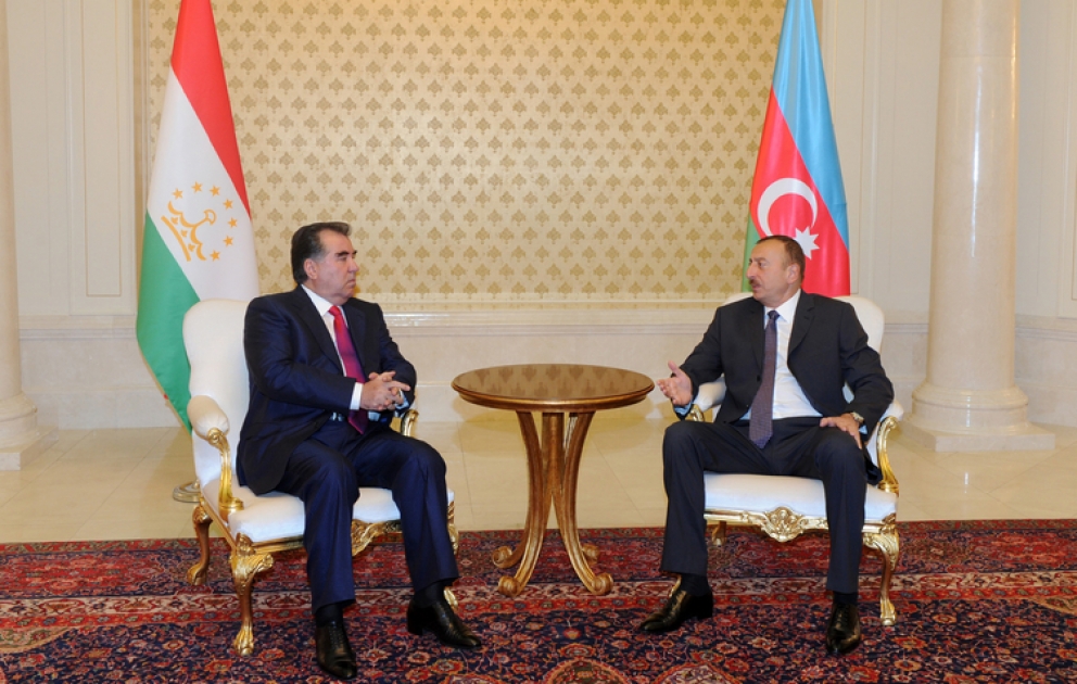 L’entretien en tête à tête du président azerbaïdjanais Ilham Aliyev avec son homologue tadjik Emomali Rahmon