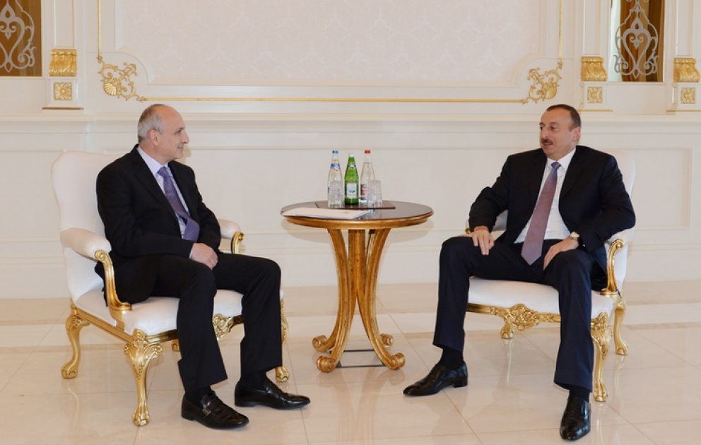 Le président Ilham Aliyev a reçu le Premier ministre géorgien Vano Merabichvili