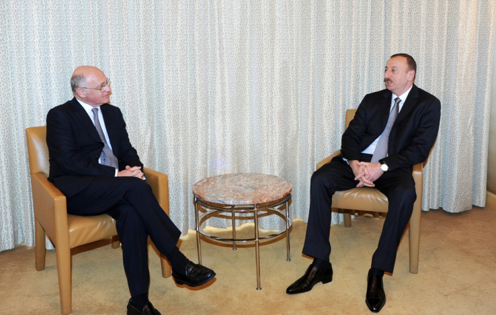 President Ilham Aliyev meets Argentina`s Foreign Minister
