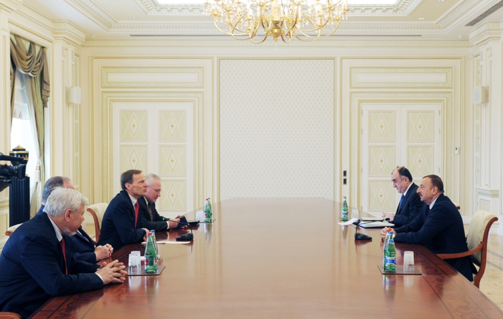 Azerbaijan`s President receives OSCE Minsk group co-chairs and personal representative of OSCE Chairman-in-Office