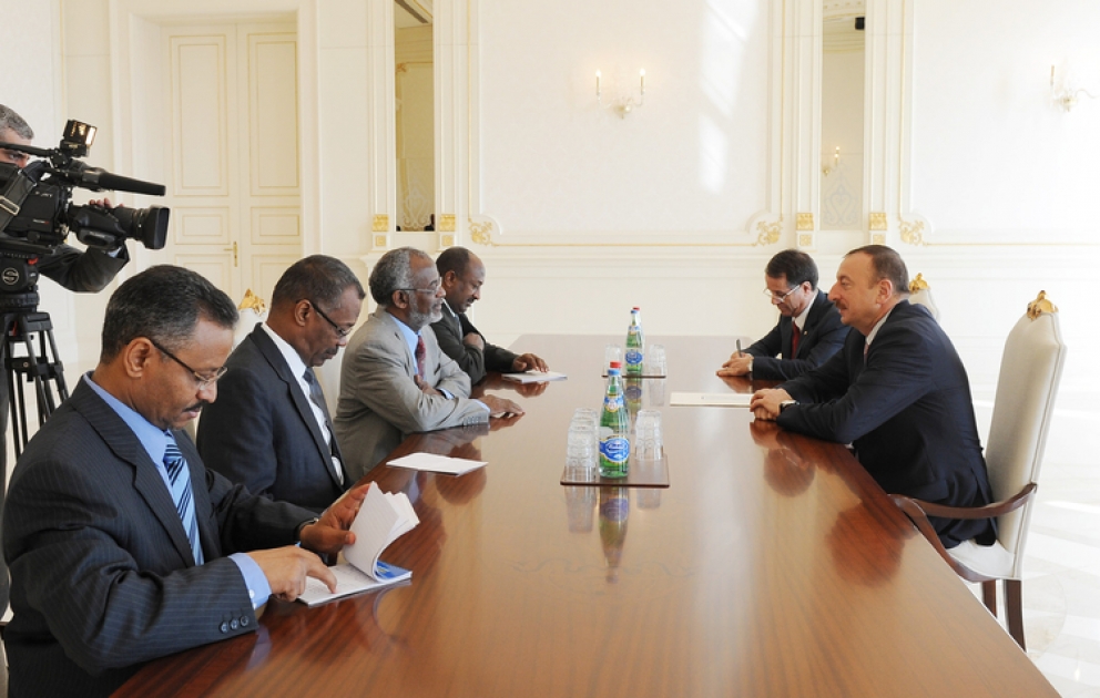 President Ilham Aliyev receives Sudanese foreign minister