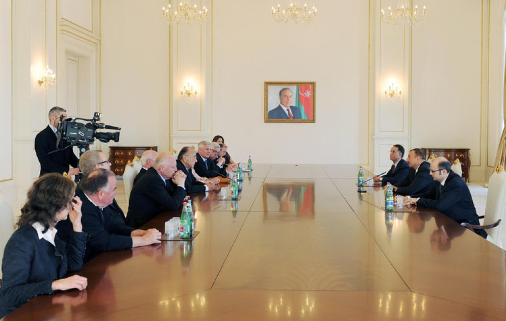 Azerbaijan`s President receives former German foreign minister