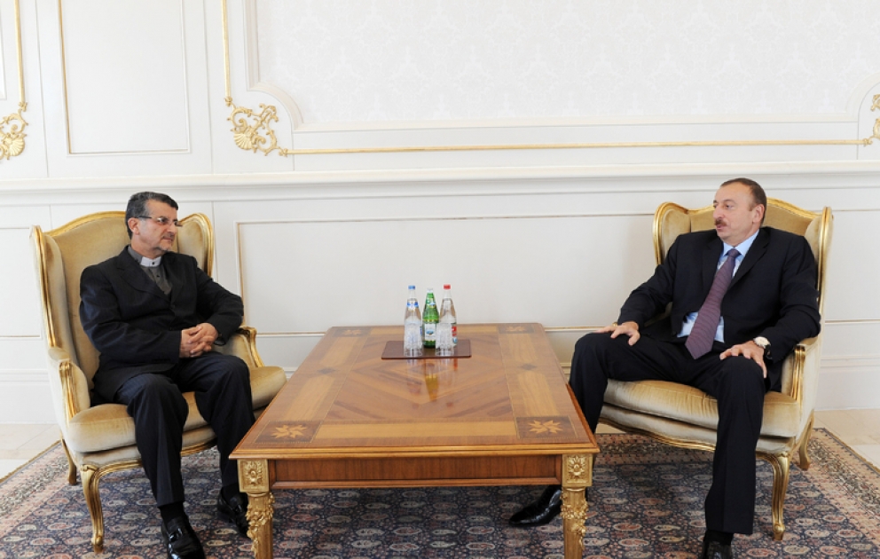 Azerbaijani President receives outgoing Iranian ambassador