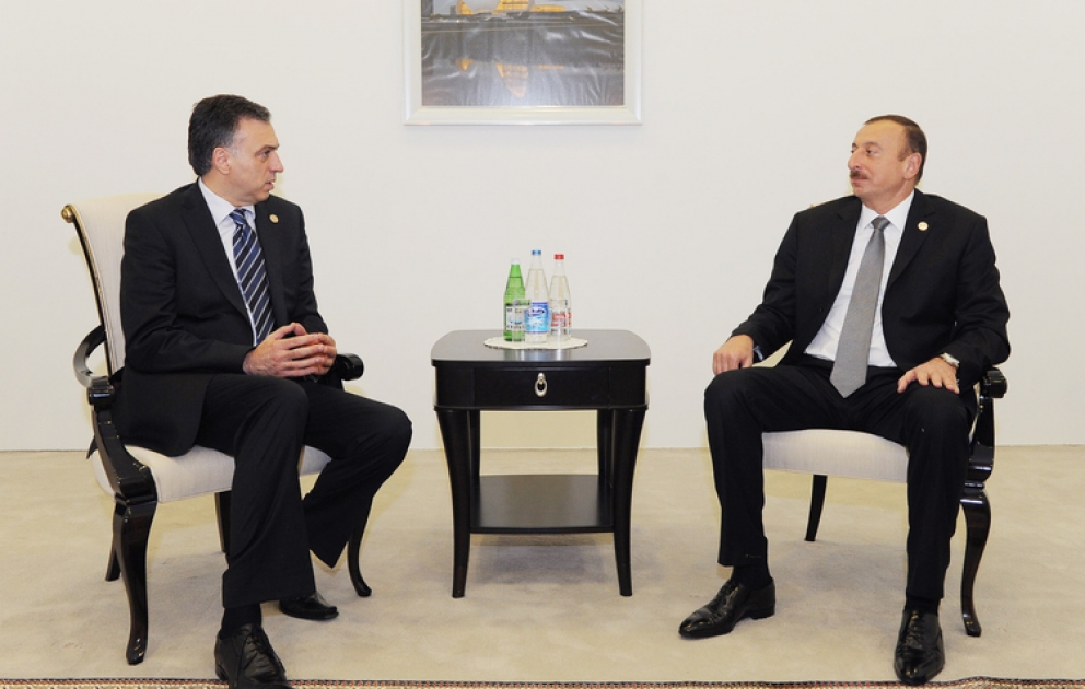 President Ilham Aliyev meets President of Montenegro
