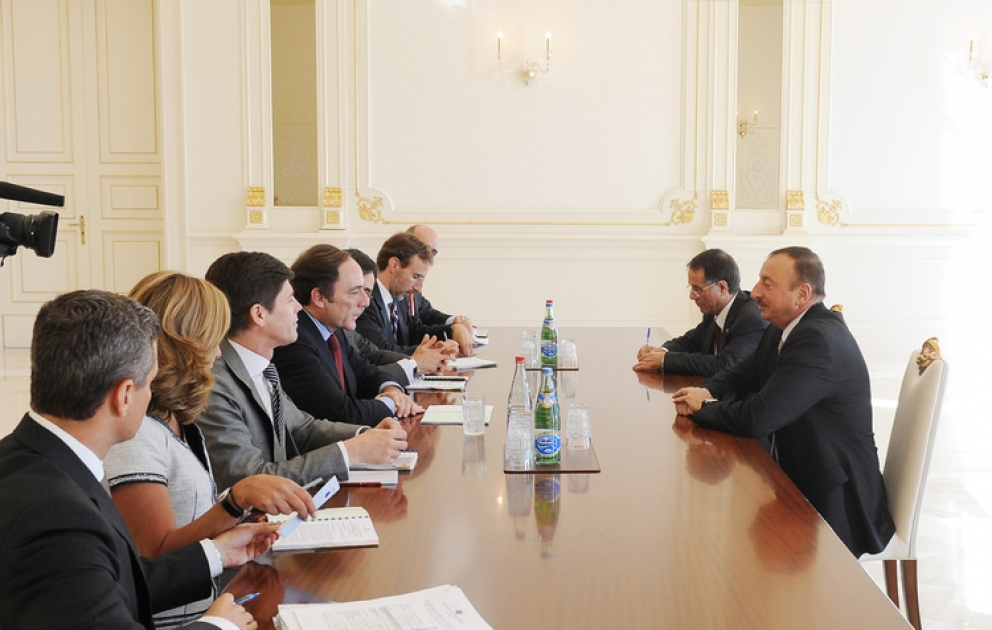 President of Azerbaijan Ilham Aliyev meets delegation led by Foreign Minister of Portugal