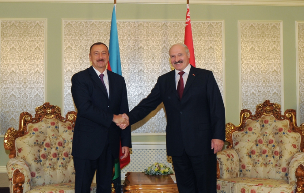 Presidents of Azerbaijan and Belarus meet one-on-one