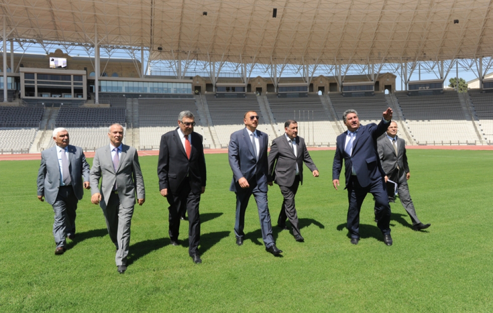 Azerbaijani President opens Tofig Bahramov Republican Stadium after redevelopment