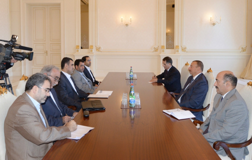 Le président azerbaïdjanais M. Ilham Aliyev a reçu la délégation iranienne dirigée par Seyid Hassan Moussevi, vice- président de l’Iran, président de l’Organisation iranienne du Patrimoine cul