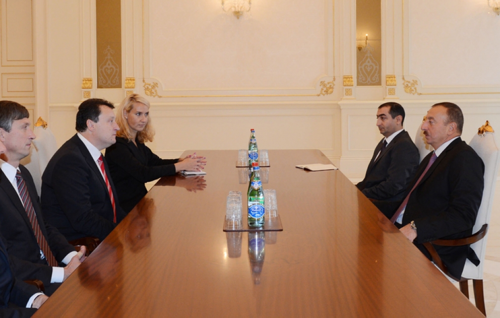 Le président azerbaïdjanais M. Ilham Aliyev a reçu la délégation conduite par le ministre lituanien des Affaires intérieures