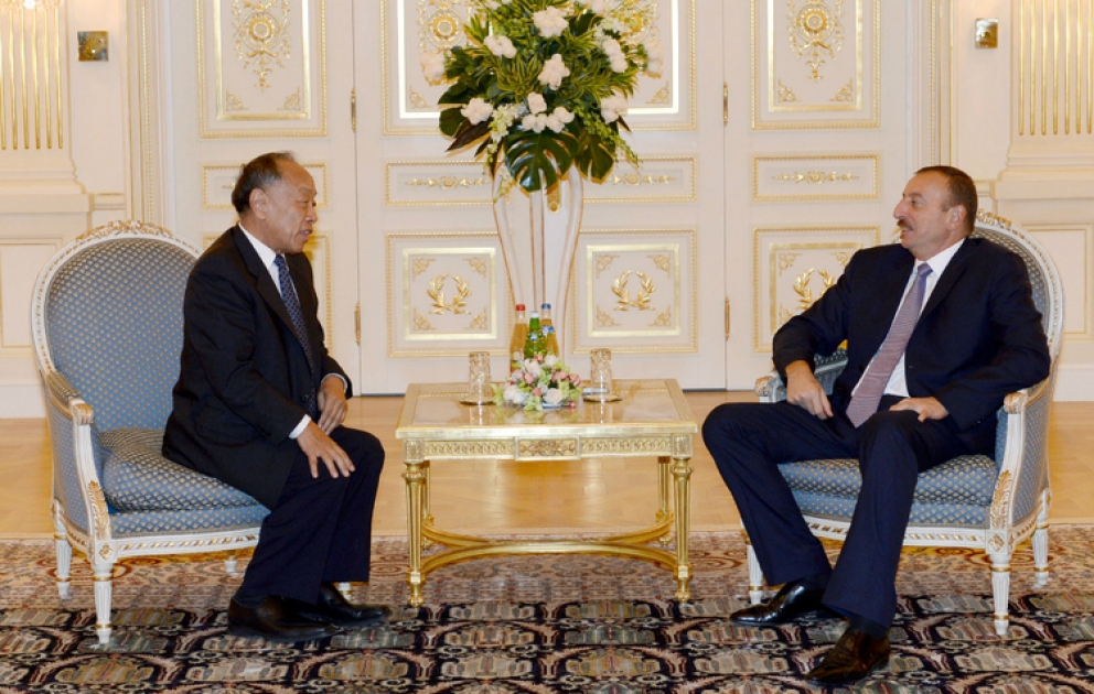 Le président Ilham Aliyev a reçu la délégation conduite par le président de la Commission des affaires étrangères du Comité permanent de l’Assemblée populaire nationale de la Chine