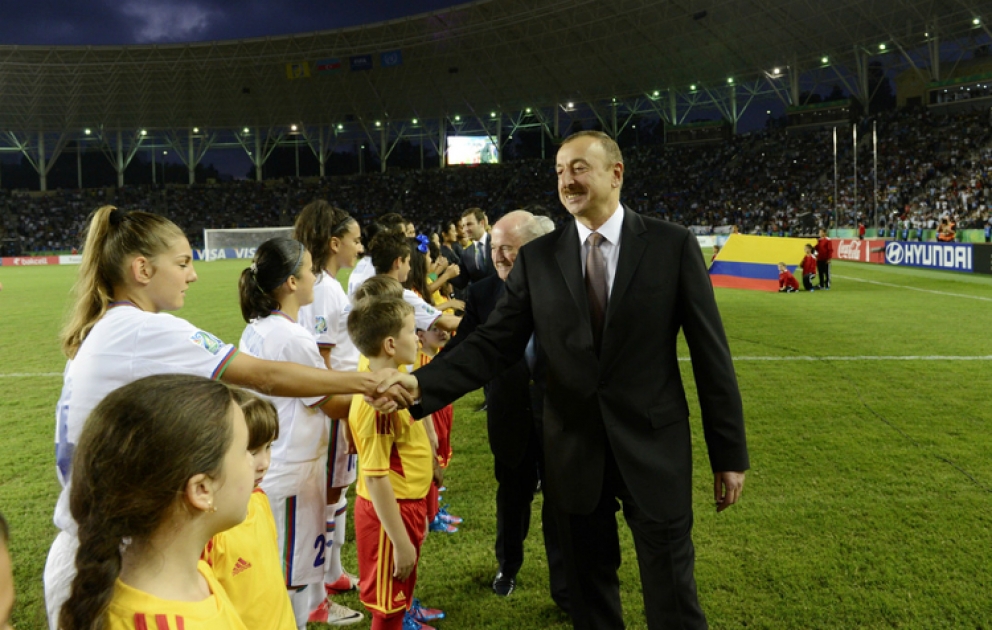 La cérémonie officielle d’ouverture de la Coupe du Monde Féminin U-17 de la FIFA, Azerbaïdjan 2012