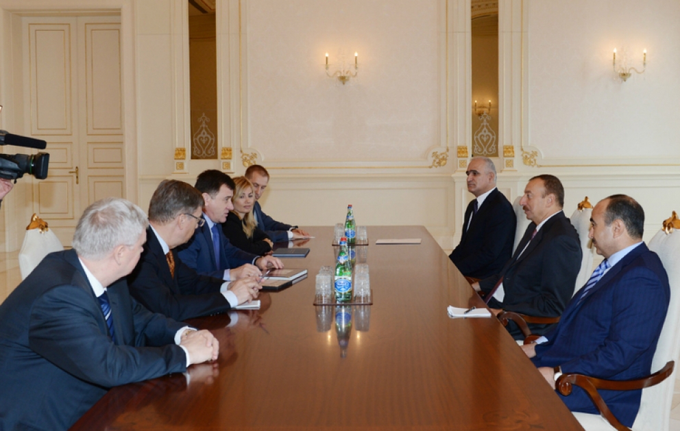 Le président azerbaïdjanais Ilham Aliyev a reçu la délégation conduite par le gouverneur de la province de Volgograd de la Fédération de Russie