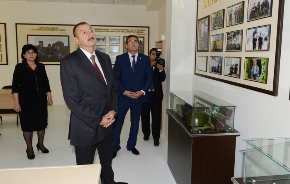 Le président azerbaïdjanais Ilham Aliyev a participé à l’inauguration de l’école secondaire N°330 au bourg de Gobustan